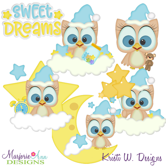 Night Owls 2 SVG Cutting Files + Clipart - Click Image to Close